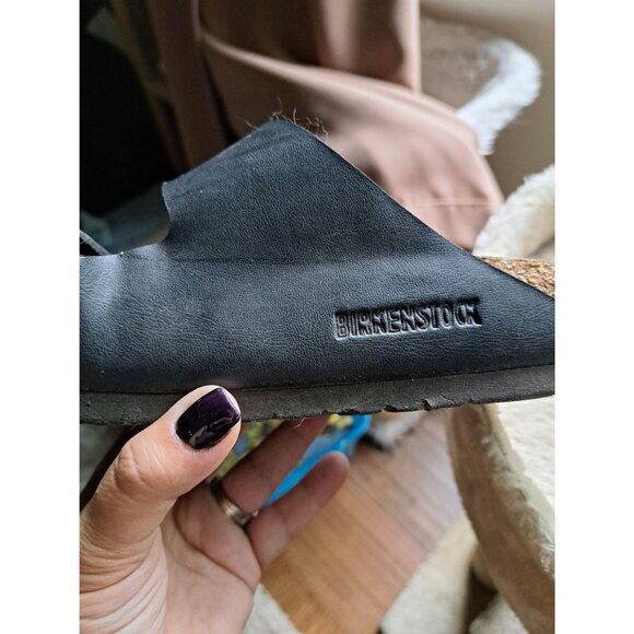 Birkenstock Arizona 2 Strap Slide Sandals Black Size 41 (10-10.5) - Picture 5 of 14